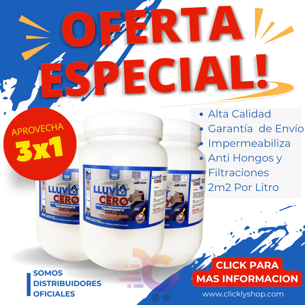 Lluvia cero - El mejor impermeabilizante ( Oferta 3 x 1 )